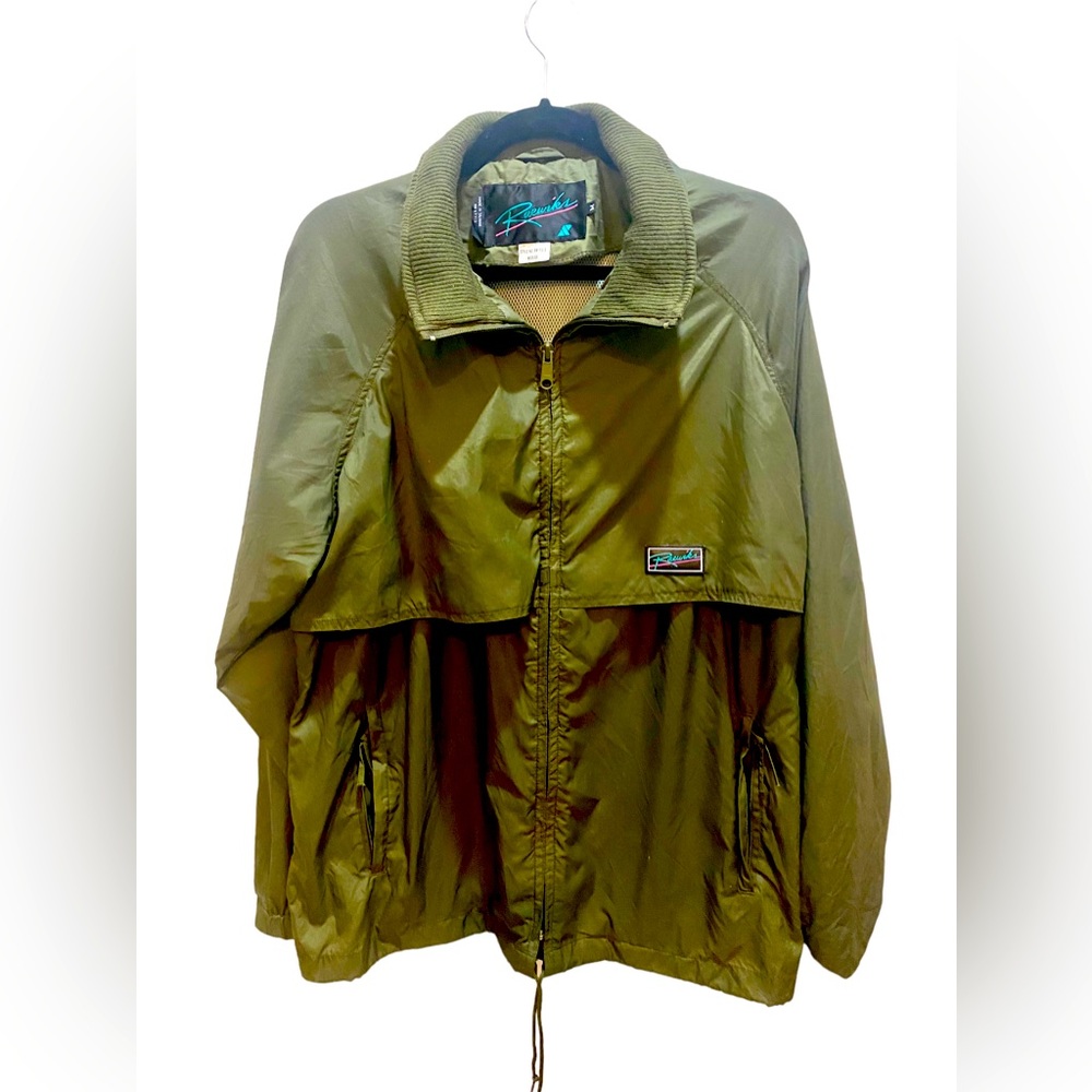 Vintage 80s/90s Olive Green Raewicks Outerwear Jacket Sz. M Waterproof